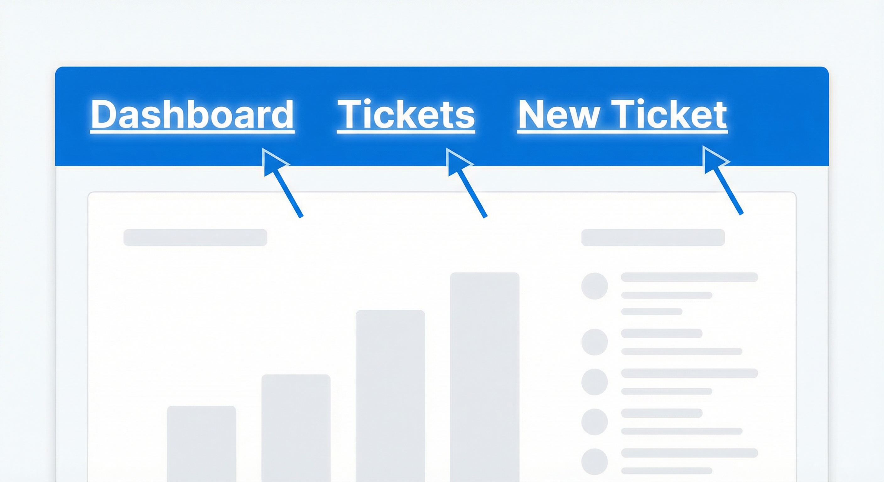 Passo 3 - Menu com New Ticket